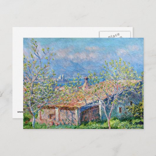 Claude Monet Gardeners House in Antibes Briefkaart (Voorkant / Achterkant)
