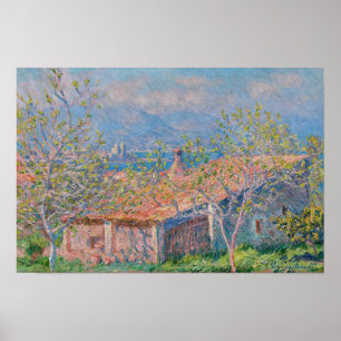 Claude Monet - Gardener's House in Antibes Poster