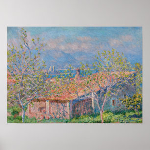 Claude Monet - Gardener's House in Antibes Poster