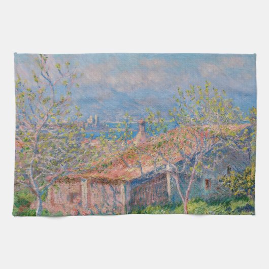 Claude Monet - Gardener's House in Antibes Theedoek (Horizontaal)