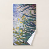 Claude Monet - Geel en Paars Irises Bad Handdoek (Handdoek)