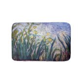 Claude Monet - Geel en Paars Irises Badmat (Voorkant)