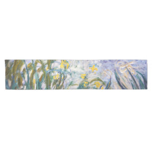 Claude Monet - Geel en Paars Irises Korte Tafelloper
