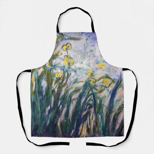 Claude Monet - Geel en Paars Irises Schort (Voorkant)