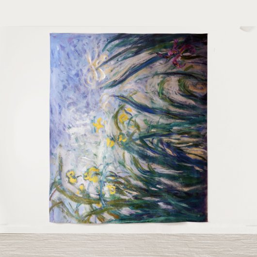 Claude Monet - Geel en Paars Irises Wandkleed (Voorkant)