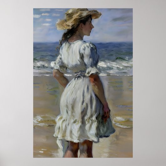 Claude Monet geïnspireerd landschap Poster (Voorkant)