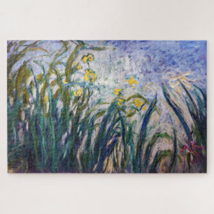 Claude Monet - Gele en Paarse Irissen Legpuzzel