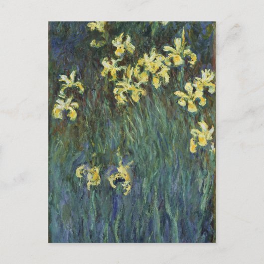 Claude Monet - Gele Irises Briefkaart (Voorkant)
