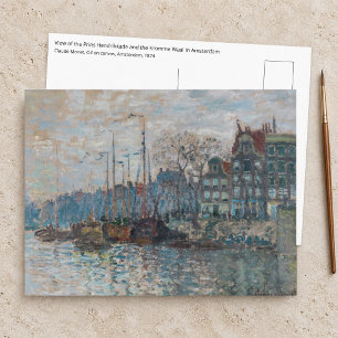 Claude Monet - Gezicht op Amsterdam Briefkaart