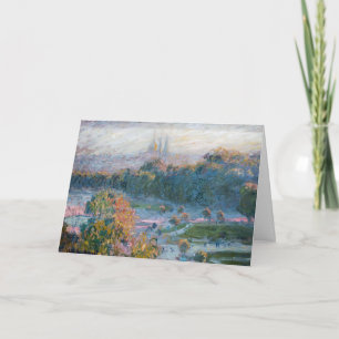 Claude Monet - Gezicht op de Tuileries, studie Kaart