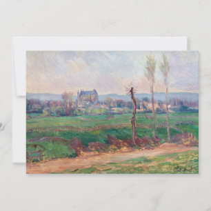 Claude Monet - Gezicht op Vernon Bedankkaart