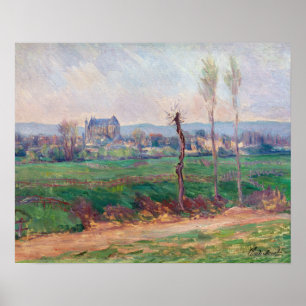Claude Monet - Gezicht op Vernon Poster
