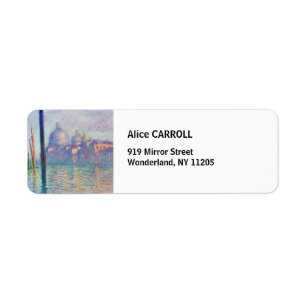 Claude Monet - Grand Canal, Venetië Etiket