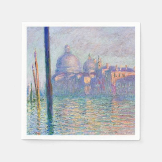 Claude Monet - Grand Canal, Venetië Servet (Voorkant)