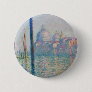 Claude Monet Grand Canal Venice Italië Reis Ronde Button 5,7 Cm