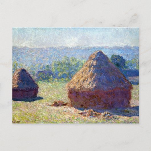 Claude Monet Haystack, Einde van de zomer Briefkaart (Voorkant)