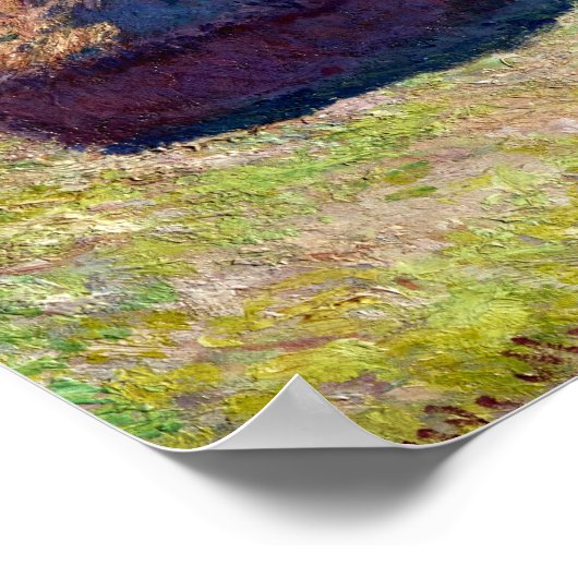 Claude Monet Haystack, Einde van de zomer Poster (Hoek)