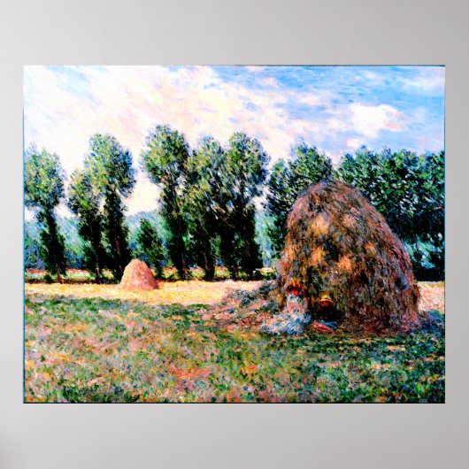 Claude Monet - Haystack op Giverny Poster (Voorkant)