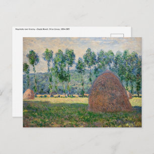 Claude Monet - Haystacks bij Giverny Briefkaart