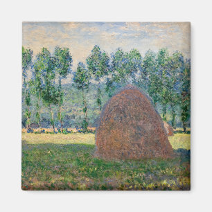 Claude Monet - Haystacks bij Giverny Magneet
