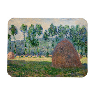 Claude Monet - Haystacks bij Giverny Magneet