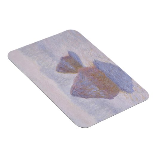 Claude Monet | Haystacks-effect van sneeuw en zon Magneet (Rechterzijde)