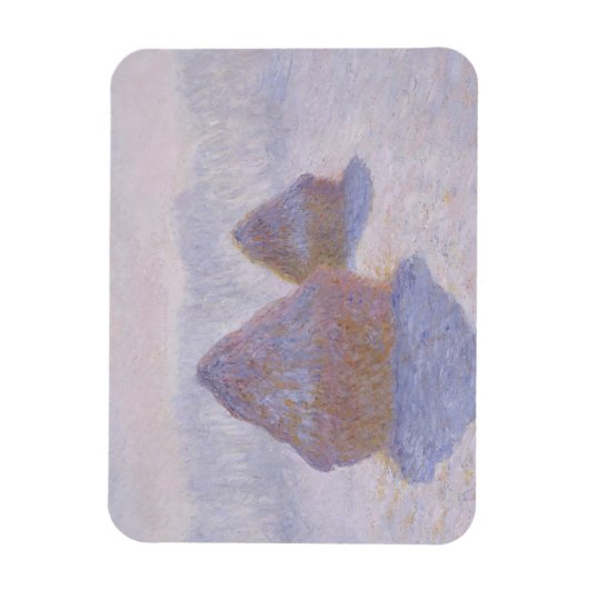 Claude Monet | Haystacks-effect van sneeuw en zon Magneet (Verticaal)
