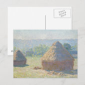 Claude Monet - Haystacks, Einde van de zomer Briefkaart (Voorkant / Achterkant)