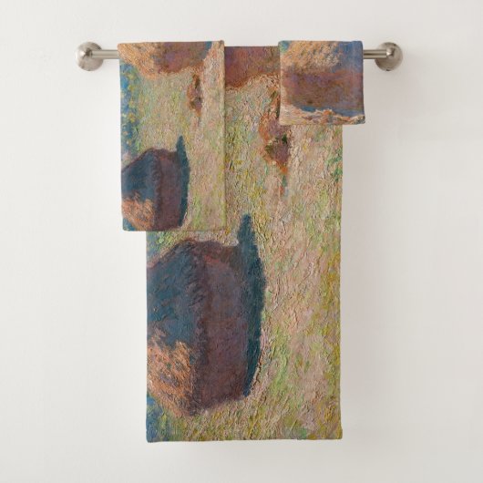 Claude Monet - Haystacks, einde zomer Bad Handdoek (Insitu)