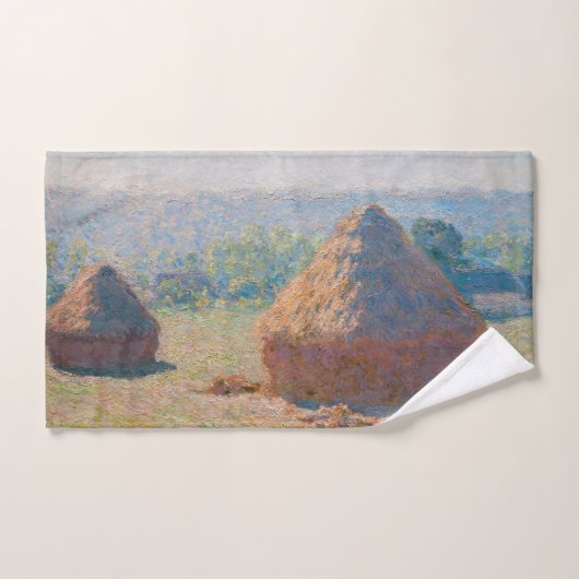 Claude Monet - Haystacks, einde zomer Bad Handdoek (Handdoek)