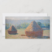 Claude Monet - Haystacks, einde zomer Bedankkaart (Voorkant)