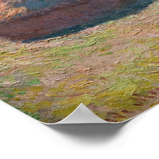 Claude Monet - Haystacks, einde zomer Poster (Hoek)