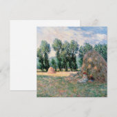 Claude Monet - Haystacks Feestdagenkaart (Voorkant / Achterkant)