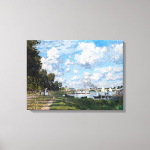 Claude Monet - Het bekken in Argenteuil Canvas Afdruk