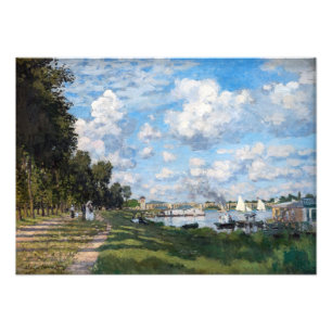Claude Monet - Het bekken in Argenteuil Foto Afdruk