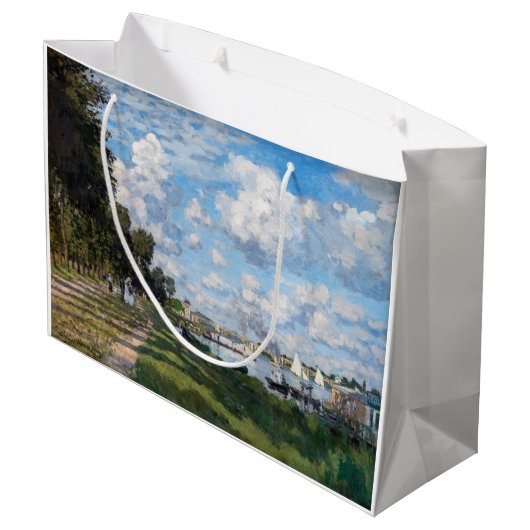 Claude Monet - Het bekken in Argenteuil Groot Cadeauzakje (Achterkant Gekanteld)
