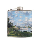 Claude Monet - Het bekken in Argenteuil Heupfles (Voorkant)