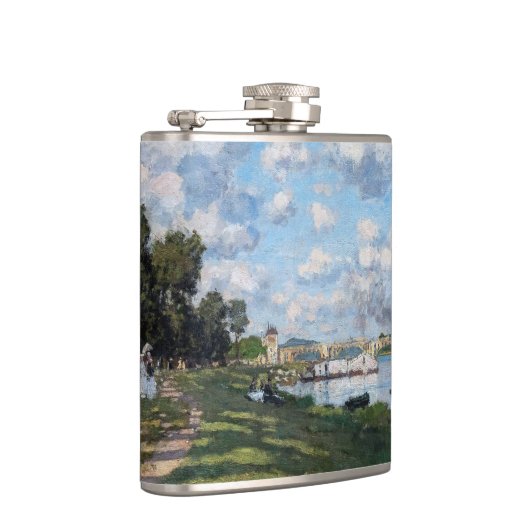 Claude Monet - Het bekken in Argenteuil Heupfles (Rechts)