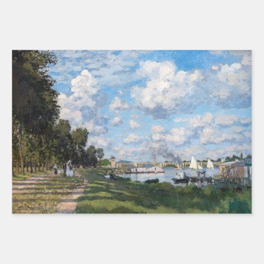 Claude Monet - Het bekken in Argenteuil Inpakpapier Vel (Voorkant 2)
