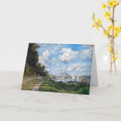 Claude Monet - Het bekken in Argenteuil Kaart (Gele Bloem)