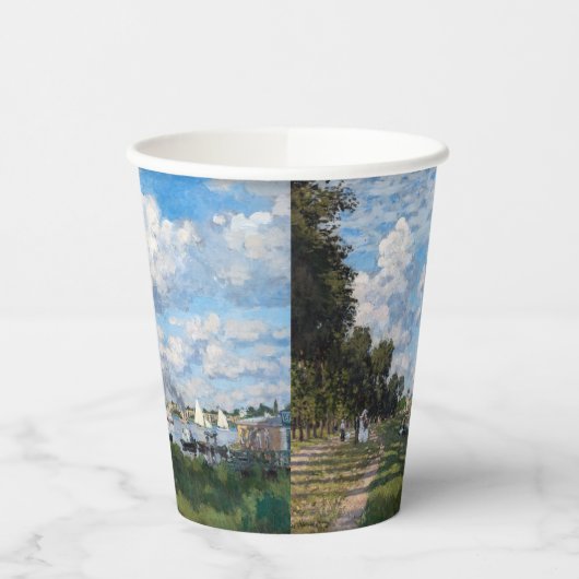 Claude Monet - Het bekken in Argenteuil Papieren Bekers (Links)