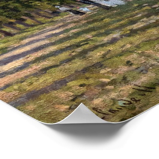 Claude Monet - Het bekken in Argenteuil Poster (Hoek)