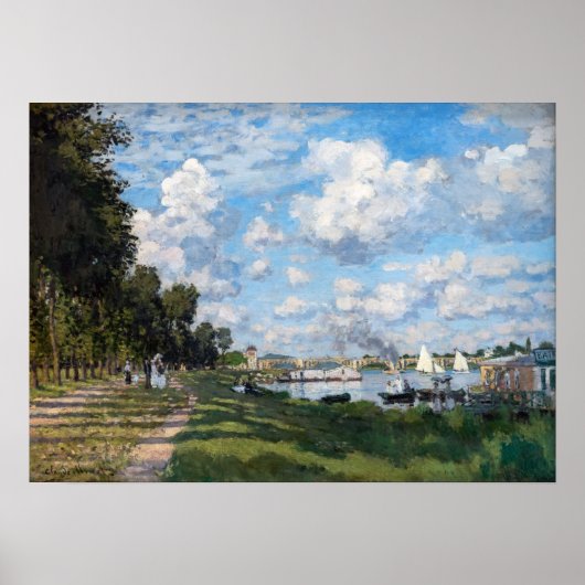 Claude Monet - Het bekken in Argenteuil Poster (Voorkant)