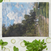 Claude Monet - Het bekken in Argenteuil Theedoek (Gevouwen)