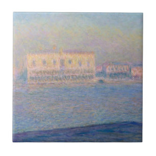 Claude Monet   Het Dogepaleis uit San Gio Tegeltje