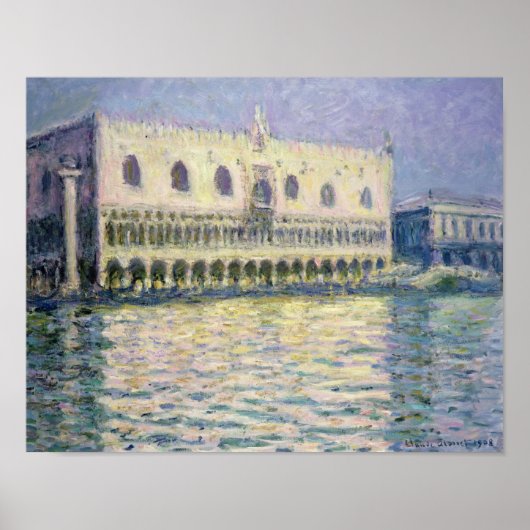 Claude Monet | Het Ducal Palace, Venetië, 1908 Poster (Voorkant)