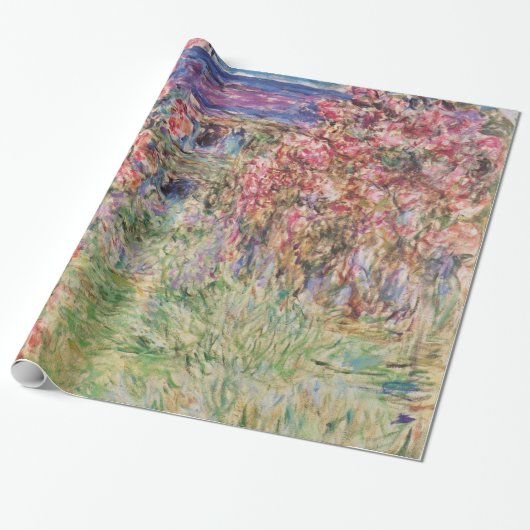 Claude Monet Het Huis Onder de Rozen GalleryHD Cadeaupapier (Uitgerold)