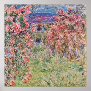 Claude Monet Het Huis Onder de Rozen GalleryHD Poster
