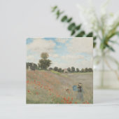 Claude Monet Het Klaprozenveld bij Argenteuil (Staand voorkant)