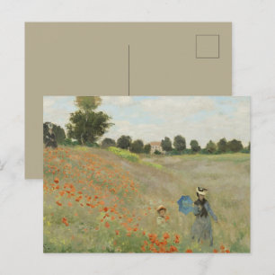 Claude Monet Het klaprozenveld bij Argenteuil Kuns Briefkaart